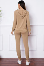 Load image into Gallery viewer, SHUT UP AND KISS ME Lip Graphic Hooded Top and Drawstring Pants Set
