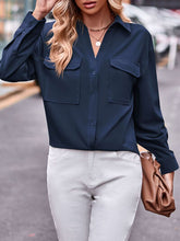 Load image into Gallery viewer, Pocketed Button Up Dropped Shoulder Shacket
