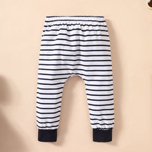 Load image into Gallery viewer, Baby Elephant Graphic Top and Striped Pants Set
