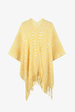 Load image into Gallery viewer, Open Front Fringe Hem Poncho
