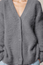 Load image into Gallery viewer, Button Up Dropped Shoulder Cardigan
