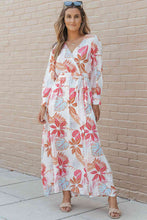 Load image into Gallery viewer, Printed Tie Waist Maxi Dress
