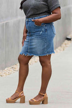 Load image into Gallery viewer, RISEN Amelia Full Size Denim Mini Skirt
