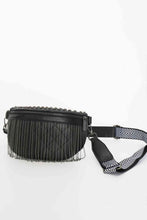 Load image into Gallery viewer, Adored PU Leather Studded Sling Bag with Fringes
