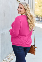 Load image into Gallery viewer, Basic Bae Full Size V-Neck Lantern Sleeve Blouse
