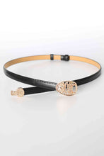 Load image into Gallery viewer, Skinny PU Leather Belt with Alloy Buckle
