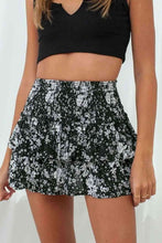 Load image into Gallery viewer, Printed Frill Trim Smocked Mini Skirt
