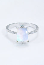 Load image into Gallery viewer, 925 Sterling Silver Square Moonstone Ring
