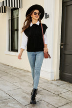 Load image into Gallery viewer, Round Neck Ribbed Trim Cap Sleeve Vest
