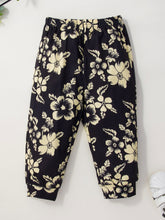 Load image into Gallery viewer, Girls Waffle Top and Floral Pants Set
