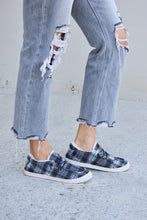 Load image into Gallery viewer, Forever Link Plaid Plush Flat Sneakers
