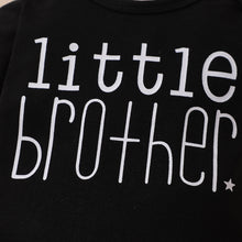 Load image into Gallery viewer, Baby LITTLE BROTHER Graphic Bodysuit and Printed Joggers Set
