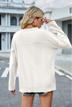 Load image into Gallery viewer, Round Neck Dropped Shoulder Sweater
