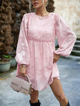 Load image into Gallery viewer, Ruffle Trim Balloon Sleeve Mini Dress
