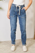 Load image into Gallery viewer, Judy Blue Full Size High Waist Drawstring Denim Jeans
