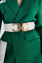 Load image into Gallery viewer, Zinc Alloy Buckle Elastic Wide Belt
