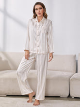 Load image into Gallery viewer, Button-Up Shirt and Pants Pajama Set
