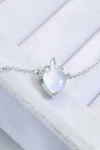 Load image into Gallery viewer, 925 Sterling Silver Moonstone Heart Pendant Necklace
