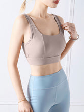 Load image into Gallery viewer, Square Neck Wide Strap Active Bra
