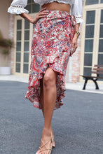 Load image into Gallery viewer, Printed Asymmetrical Wrap Skirt
