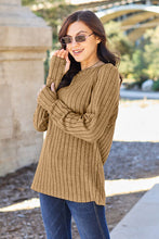 Load image into Gallery viewer, Basic Bae Full Size Ribbed Round Neck Long Sleeve Knit Top
