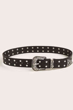 Load image into Gallery viewer, Double Row Studded PU Leather Belt
