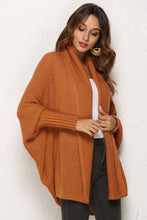 Load image into Gallery viewer, Open Front Dolman Sleeve Longline Cardigan

