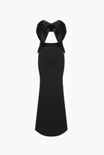 Load image into Gallery viewer, Two-Tone Strapless Cutout Bow Detail Dress
