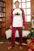 Load image into Gallery viewer, MERRY CHRISTMAS Graphic Top and Plaid Pants Set
