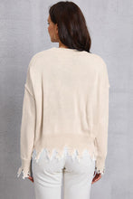 Load image into Gallery viewer, Lip Fringe Round Neck Sweater
