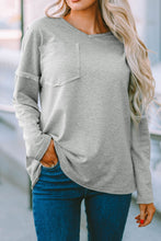 Load image into Gallery viewer, Dropped Shoulder V-Neck Top
