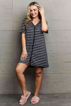 Load image into Gallery viewer, MOON NITE Button Down Sleepwear Dress
