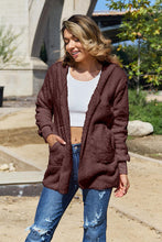 Load image into Gallery viewer, Teddy Hooded Jacket with Pockets
