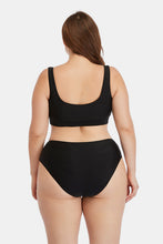 Load image into Gallery viewer, Plus Size Daisy Print Color-Changing Scoop Neck Bikini Set
