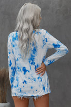 Load image into Gallery viewer, Tie-Dye Open Front Long Sleeve Cardigan
