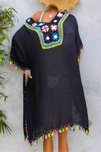 Load image into Gallery viewer, Tassel Detail Embroidery Dress
