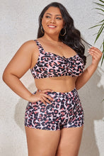 Load image into Gallery viewer, Plus Size Drawstring Detail Two-Piece Swimsuit
