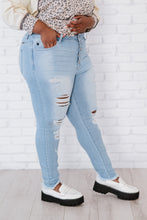 Load image into Gallery viewer, Kancan At Last Distressed Button Fly Skinny Jeans
