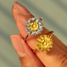 Load image into Gallery viewer, Sunflower Zircon 925 Sterling Silver Ring

