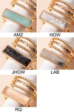 Load image into Gallery viewer, Rectangle Stone Ring Set
