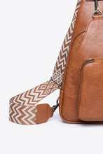 Load image into Gallery viewer, Take A Trip PU Leather Sling Bag
