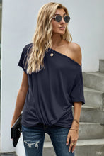 Load image into Gallery viewer, One Shoulder Tee Shirt
