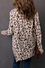 Load image into Gallery viewer, Leopard Long-Sleeve Open Front Cardigan
