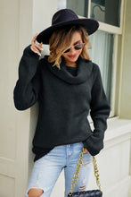 Load image into Gallery viewer, Cowl Neck Raglan Sleeve Sweater
