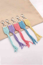 Load image into Gallery viewer, Assorted 4-Pack Handmade Fringe Keychain
