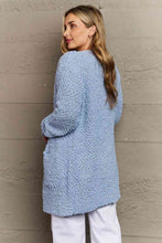 Load image into Gallery viewer, Zenana Falling For You Full Size Open Front Popcorn Cardigan

