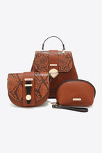 Load image into Gallery viewer, Nicole Lee USA Python 3-Piece Bag Set
