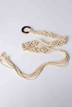 Load image into Gallery viewer, Bohemian Wood Ring Braid Belt
