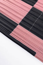 Load image into Gallery viewer, Checkerboard Accordion Pleated Midi Skirt
