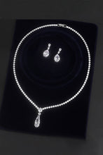 Load image into Gallery viewer, Cubic Zirconia Pendant Necklace and Earrings Set

